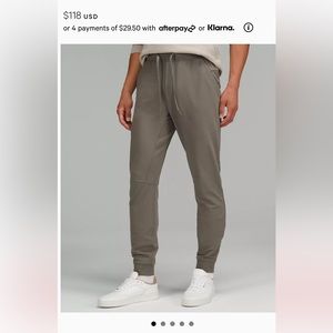 Men’s City Sweat Jogger size Small. Color is Grey Sage.